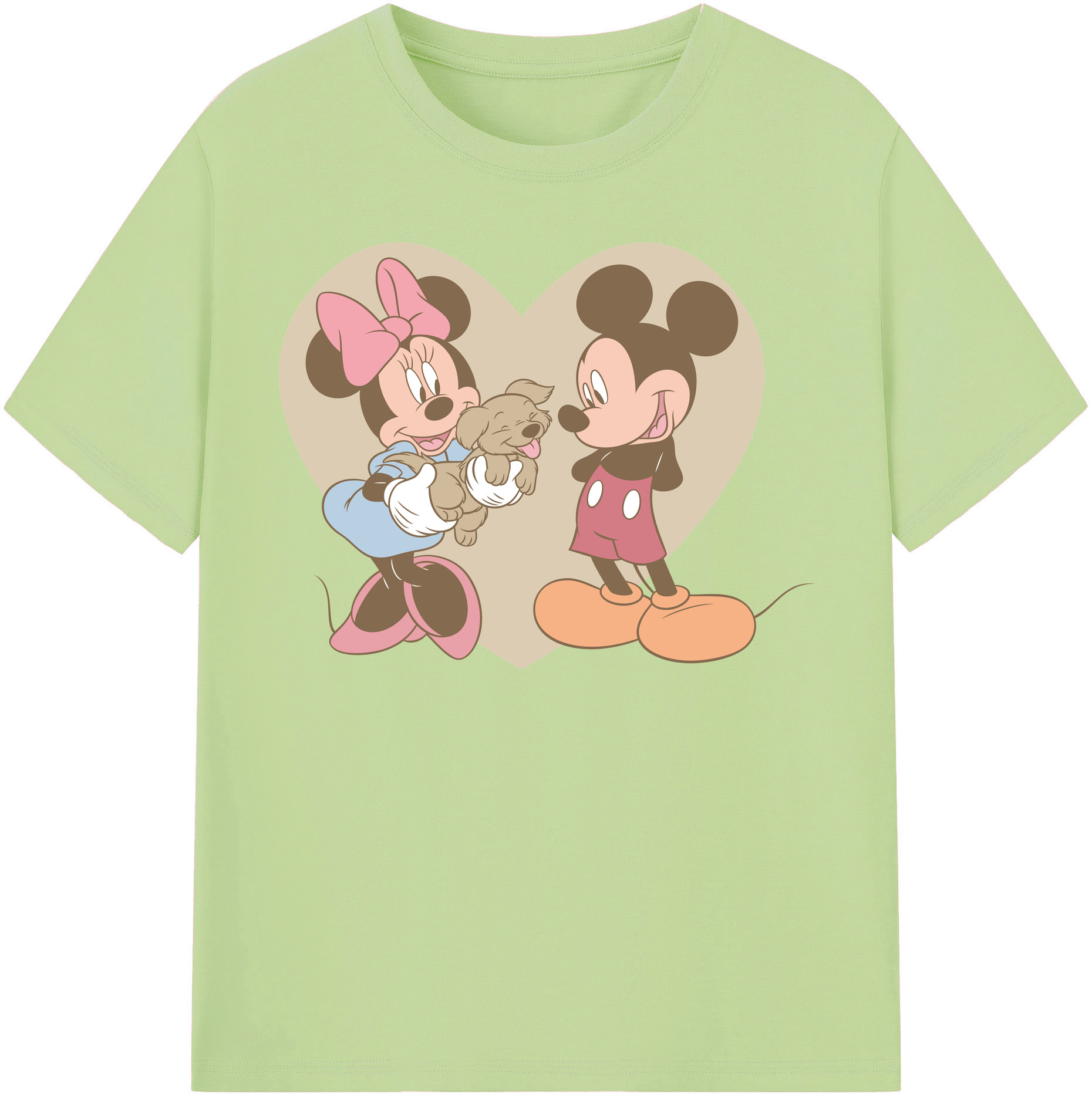 （画像用） ミッキーマウス Mickey Mouse 綿100％半袖Tシャツ（フロントプリント）